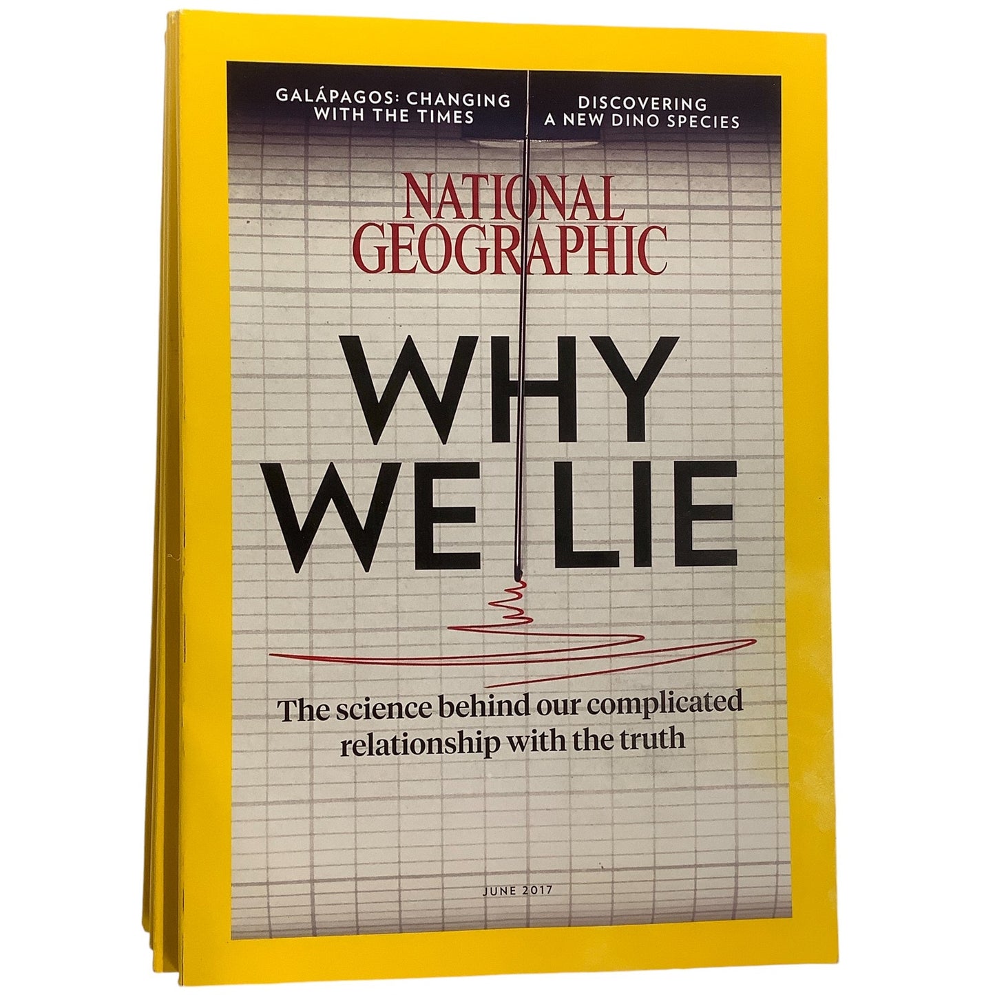 National Geographic June 2017, Why We Lie, Carved by Lava, Haiti, Philippines ..