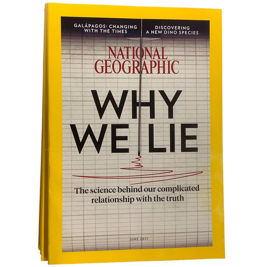 National Geographic June 2017, Why We Lie, Carved by Lava, Haiti, Philippines ..