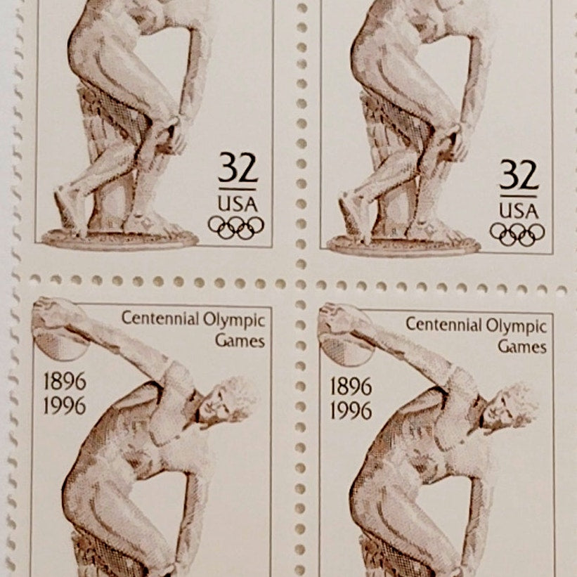 Block of 4 – 1996 USA 32¢ Centennial Olympic Games MNH Scott 3087 Plate Block