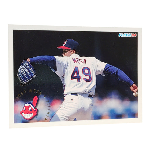 Jose Mesa, Cleveland Indians, #113,  1994 Fleer Baseball Collector's Card
