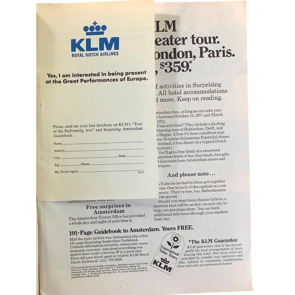 Metropolitan Opera Lincoln Center Performing Arts Program for 1971-1972 Season