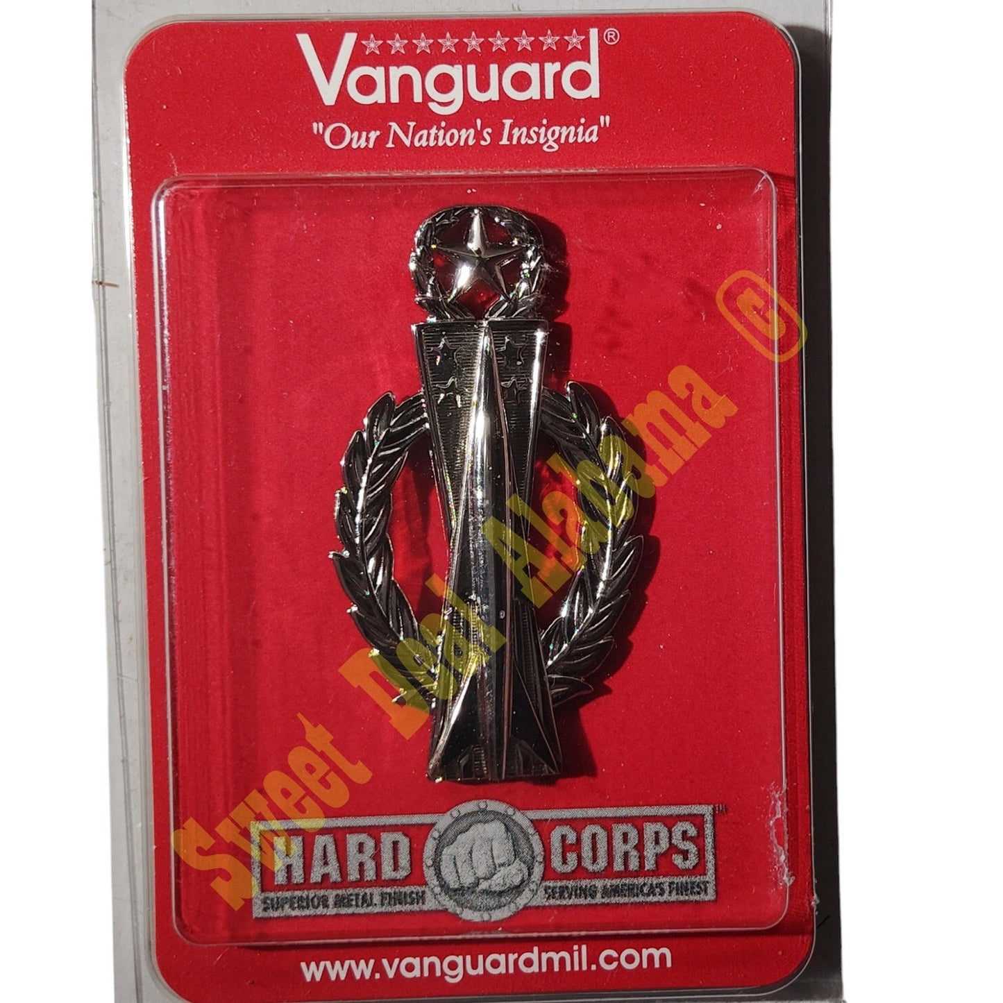 Vanguard USAF Master Missile Operator Badge Pin, Mirror Finish 2-1/4"H x 1-1/4"W