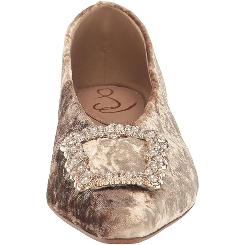 Sam Edelman Janina Ballet Flat, Prosecco Luster, Womens 7.5M Pointed Toe Slip-On
