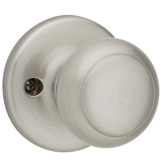 Kwikset 488CV 15 CP Cove Knob- Pull Only, Dummy Knob - Satin Nickel