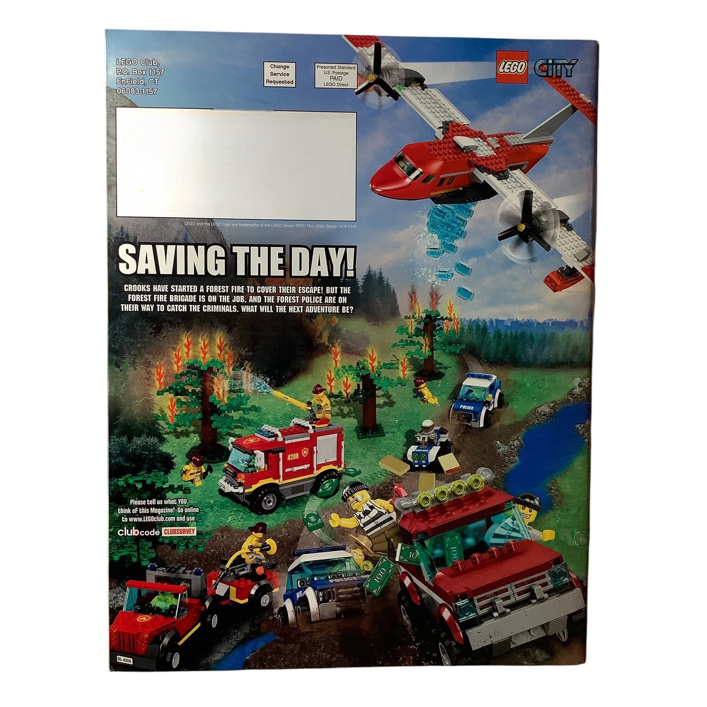 5 x Back Issues Lego Club Magazines, 5  issues from 2011-2013 Pictured