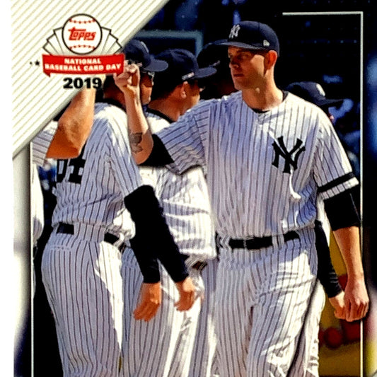 James Paxton 2019 Topps, National Baseball Card Day, Card #NYY-5, NM