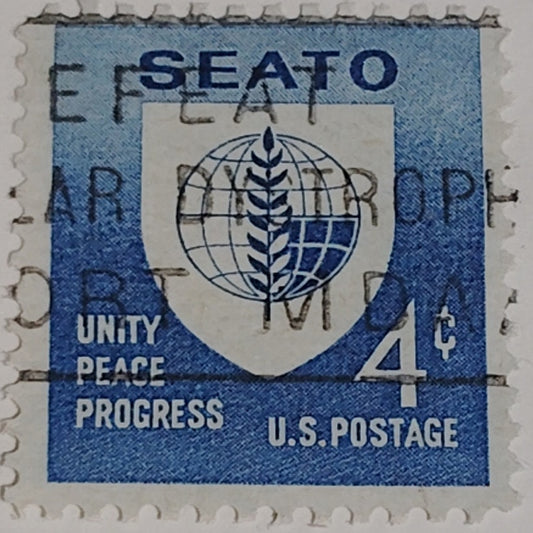 1960 Scott #1146 – 4¢ SEATO / Unity, Peace, Progress – Canceled