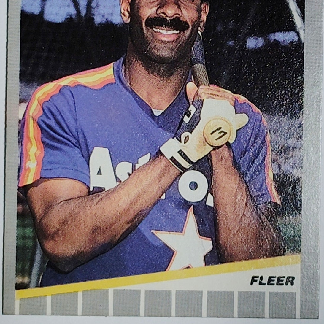 1989 Fleer Kevin Bass #351 Houston Astros Outfield - Rainbow Jersey VG/EX