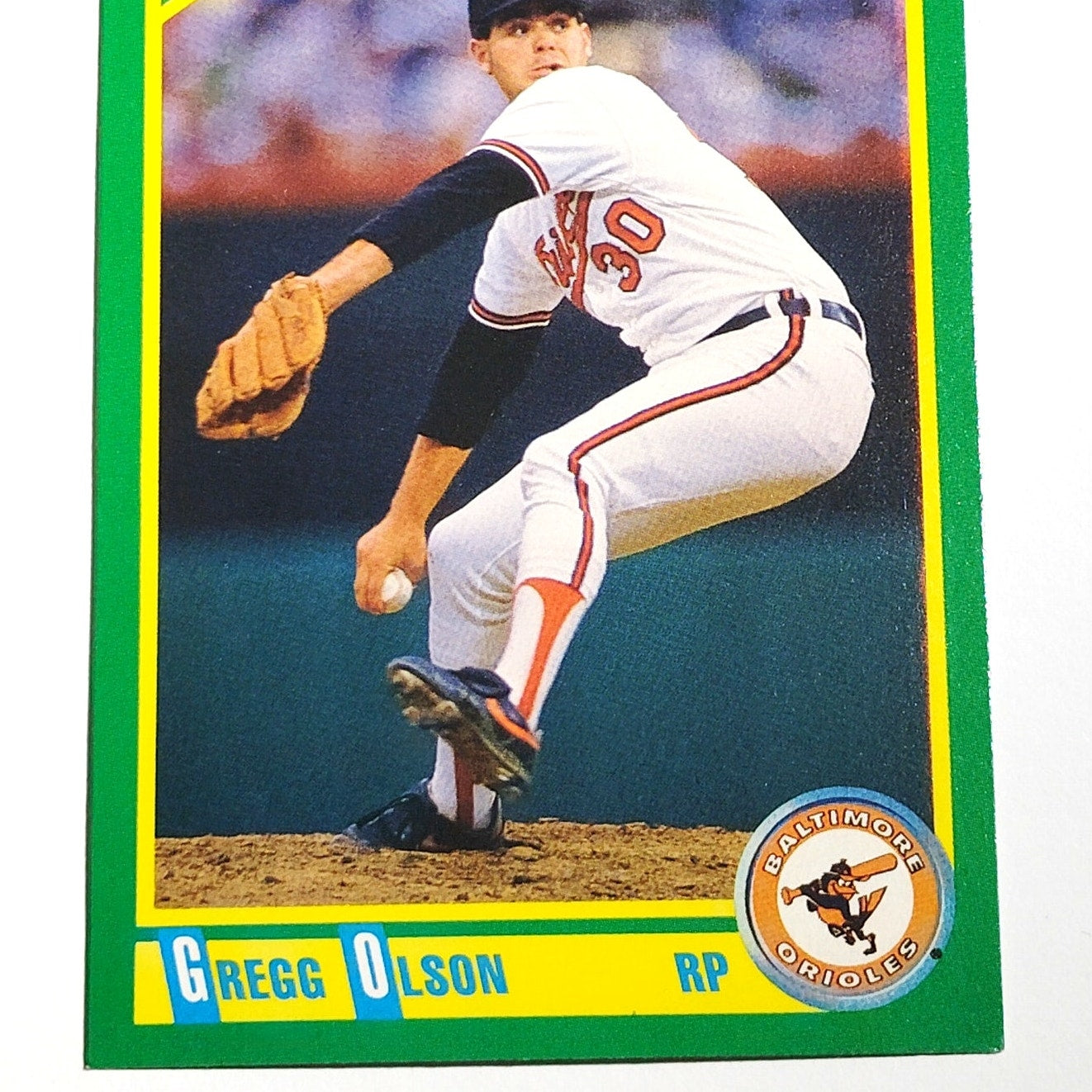 1990 Score Gregg Olson Card No. 63 Baltimore Orioles RP VG/EX