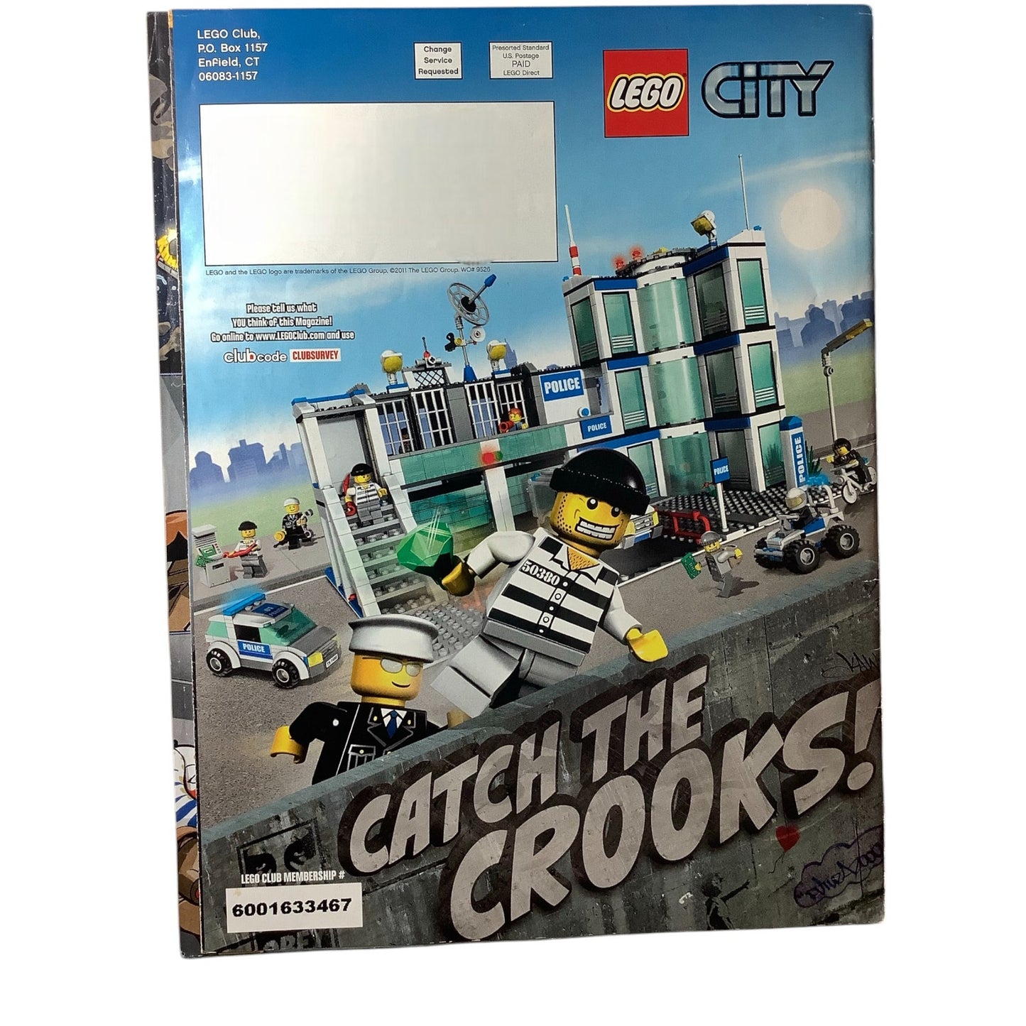 5 x Back Issues Lego Club Magazines, 5  issues from 2008-2013 Pictured