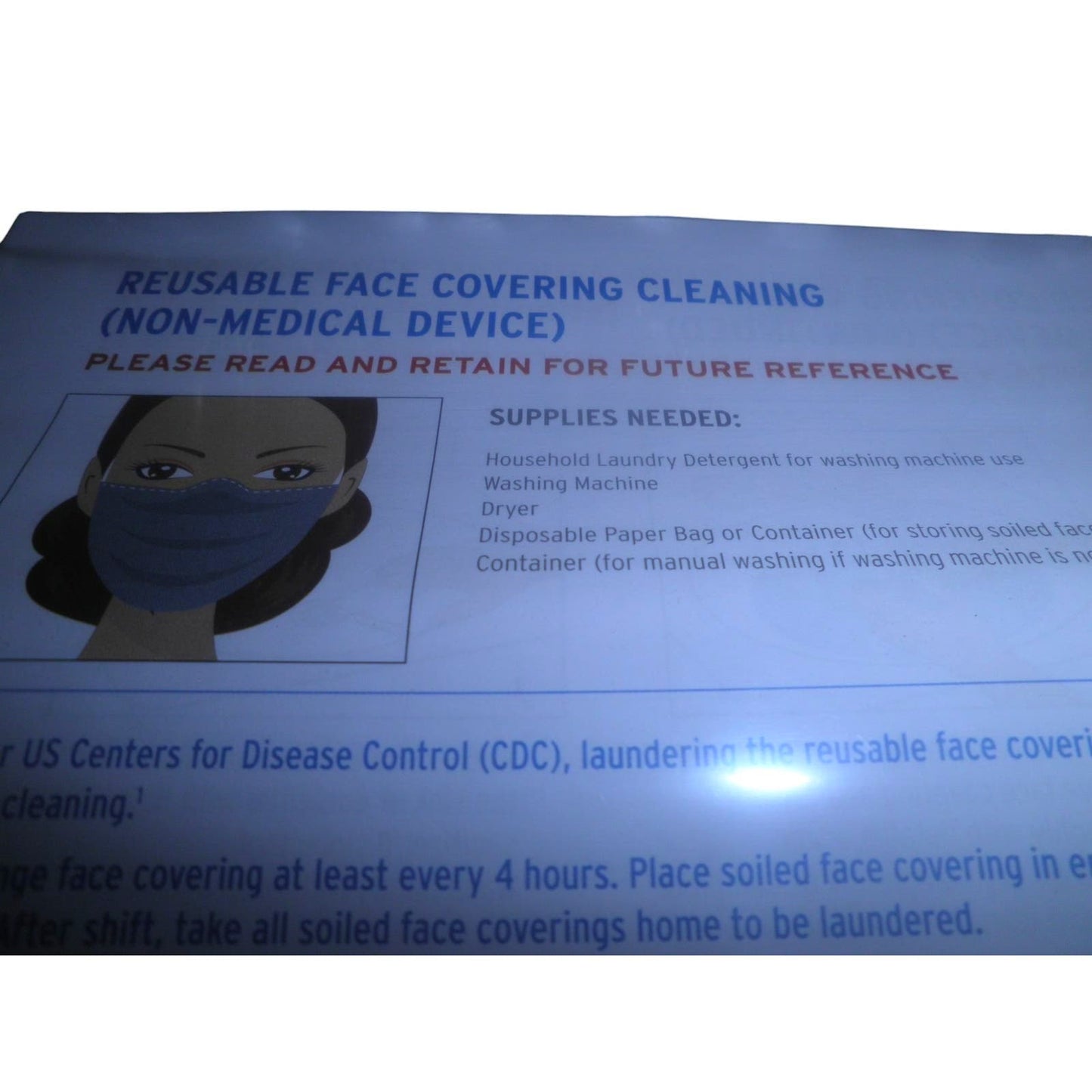 (1 Cs/ 225 Mask) ECOLAB Kay Chemical Non-Medical Reusable Face Mask 75 x 3-PACKS [LOCAL PICKUP for $10 per Case of 225 Mask]