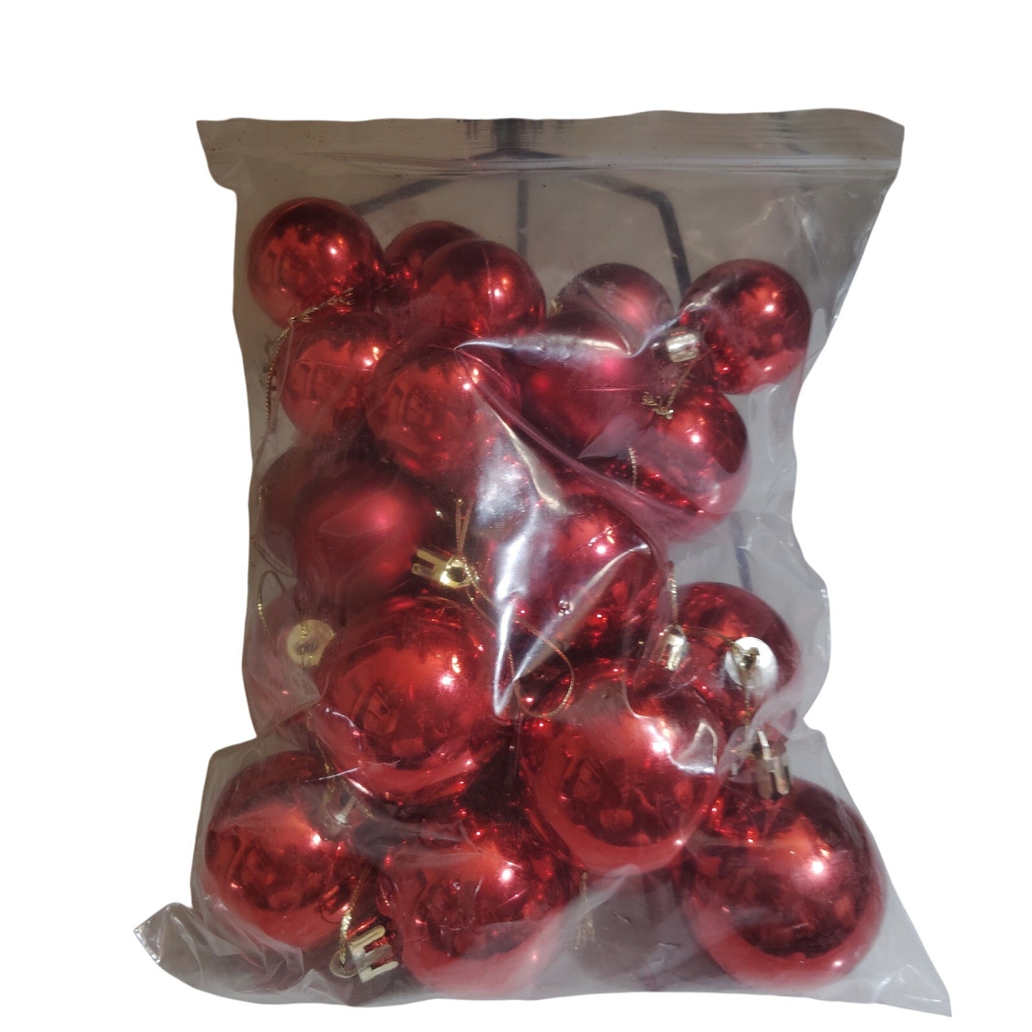 27" USB‑Powered Christmas Tree – Clear Lights – 25 Red Balls, 3" Star – 6" Stand