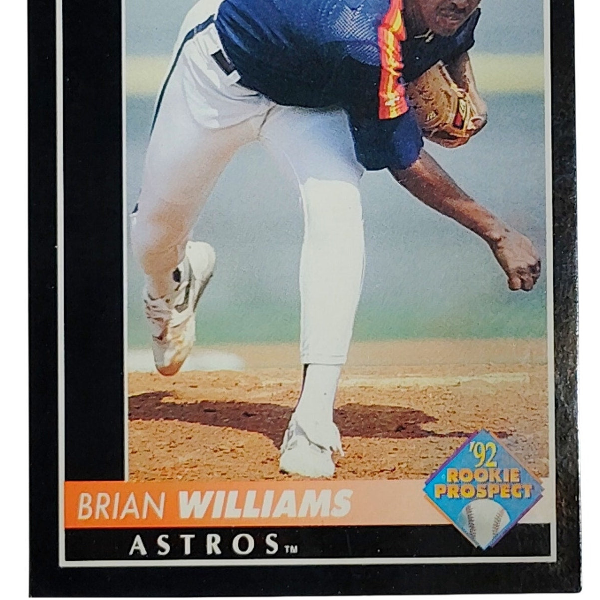 1992 Pinnacle Brian Williams Card #540 Houston Astros Rookie Prospect P VG/EX