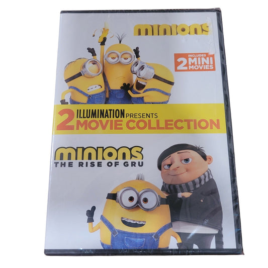 Minions / Minions The Rise of Gru (DVD 2-Movie Set) Animated Comedy Steve Carell