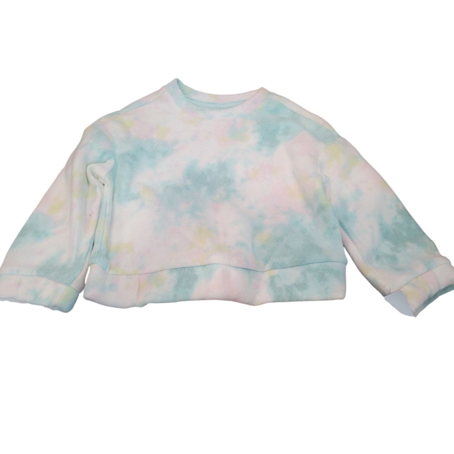 Toddler Girl’s Fleece Pullover – Cool Mint, Size 18M, Soft Crewneck Sweatshirt