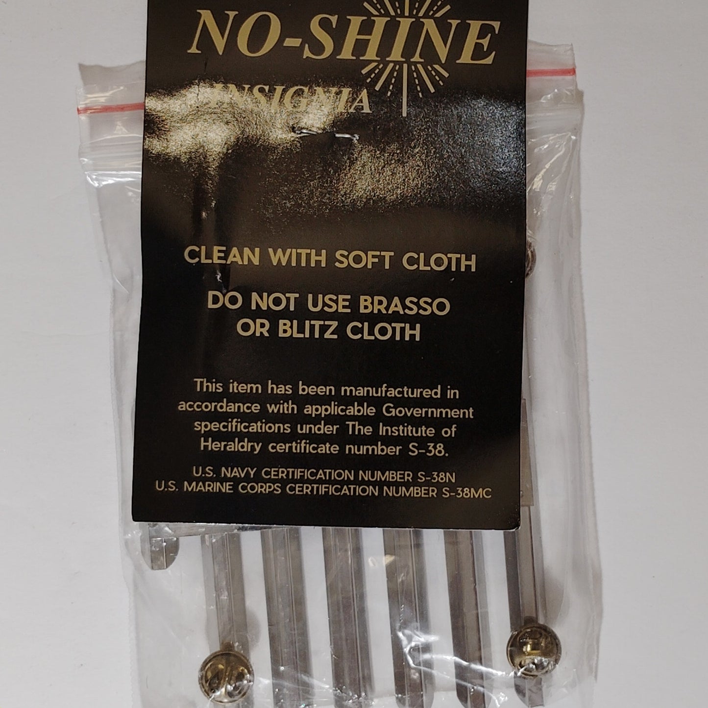 Mounting Rack Bar - 19 Ribbons (3/3/3/3/3/3/1 w/ 1/8" Gap)  No-Shine Insignia