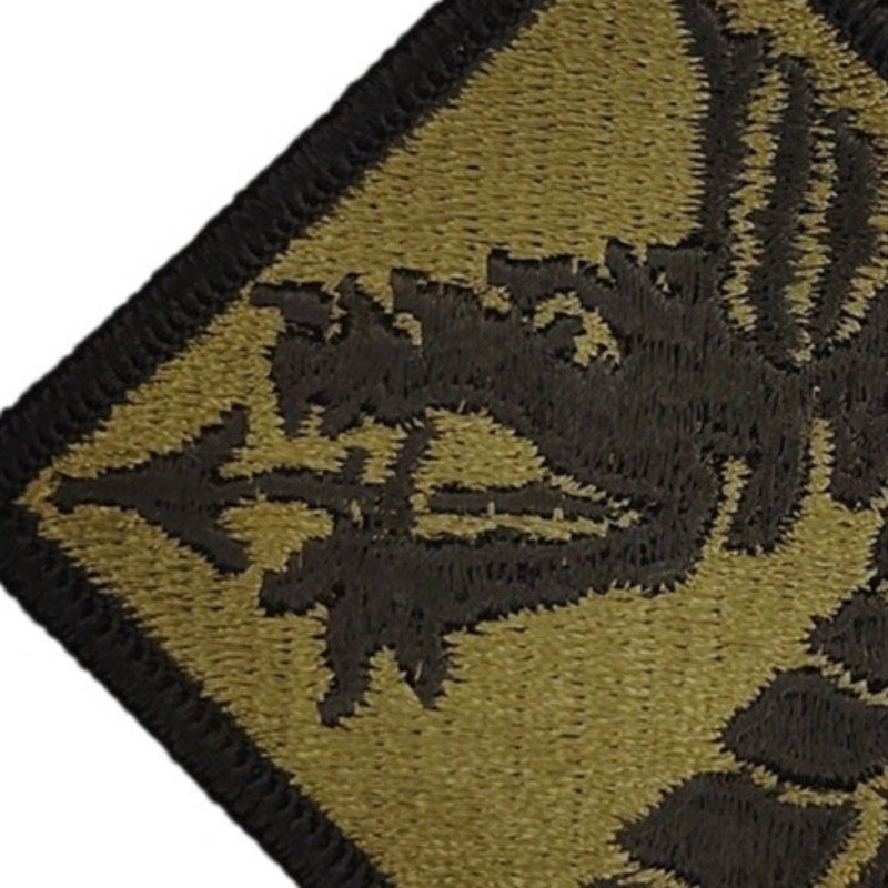 US Army 18th Airborne Corps Embroidered Subdued Dragon 3‑1/8" × 3‑1/8" Sew‑On