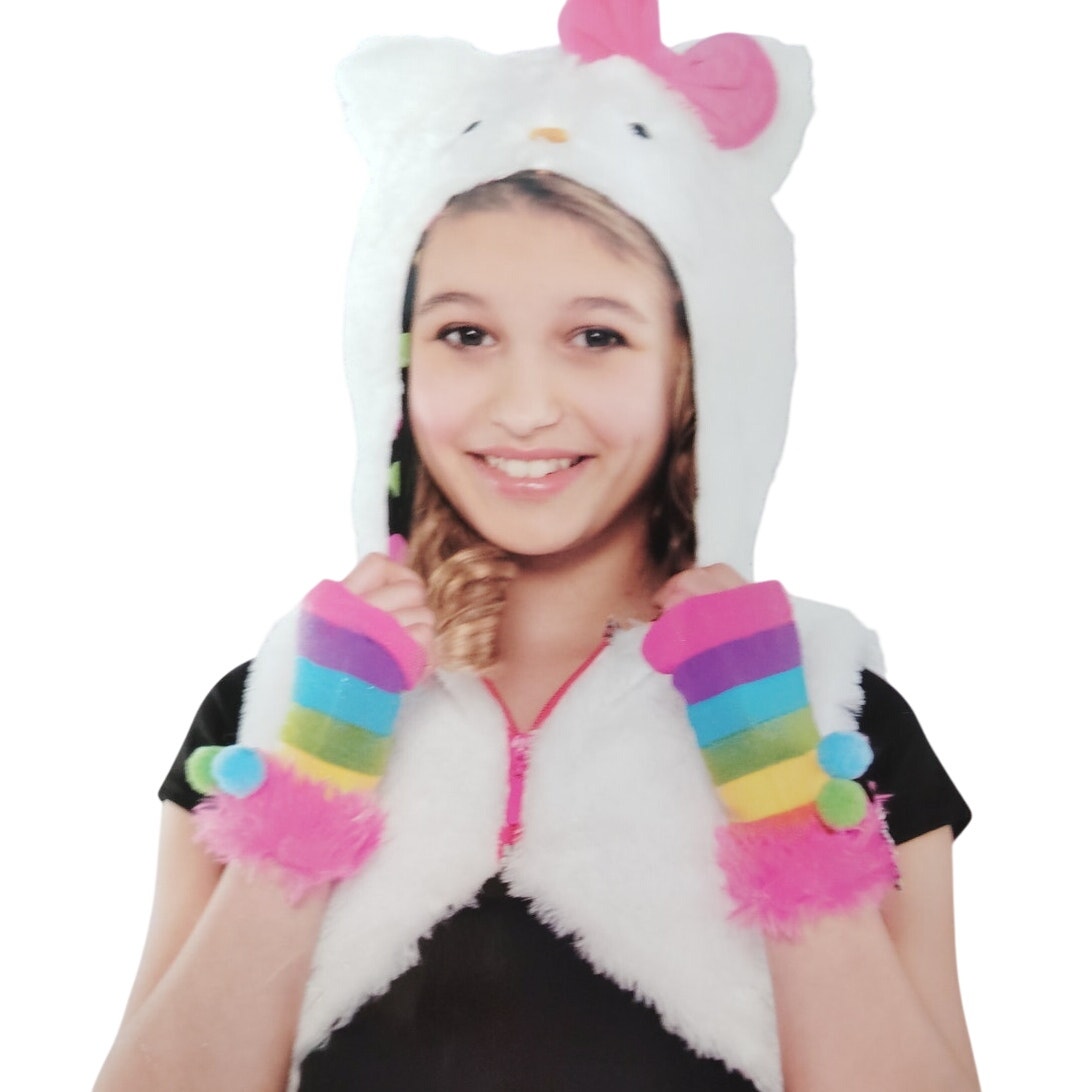 Girls Hello Kitty Costume Hoodie Medium (8-10)