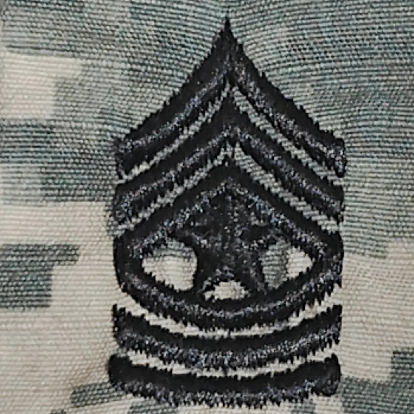 Army Sergeant Major SGM Rank Slip On Tab Gortex ACU UCP Camo E-9 Jacket Sleeve