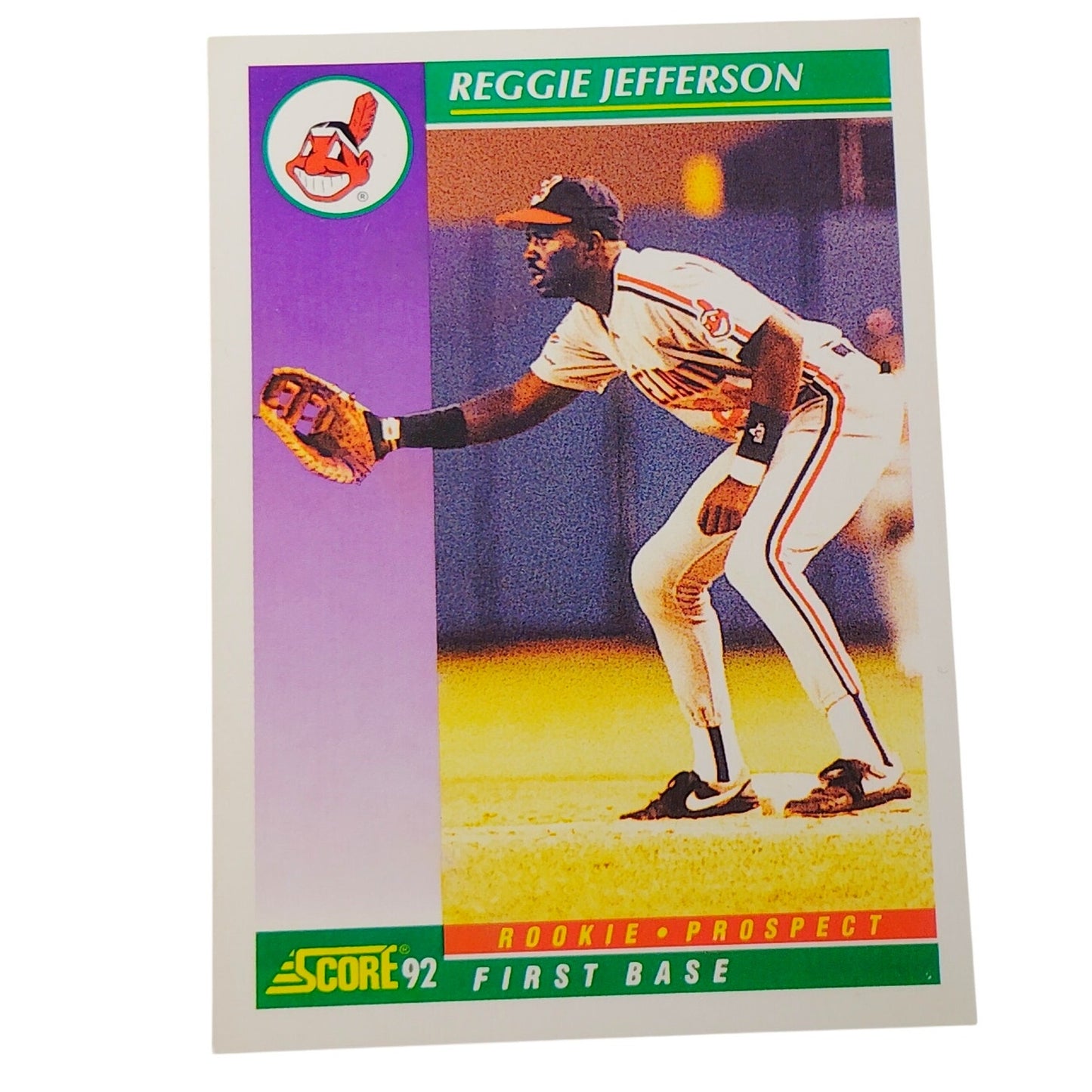 1992 Score Reggie Jefferson #409 Cleveland Indians Rookie Prospect 1B NM