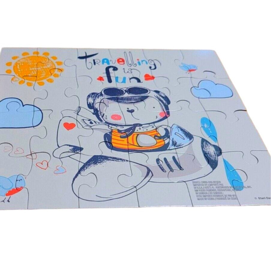 Cardinal Traveling is Fun 24 Large Pieces Jigsaw Puzzle, Ages 5+, 10.3"W x 9.1"H