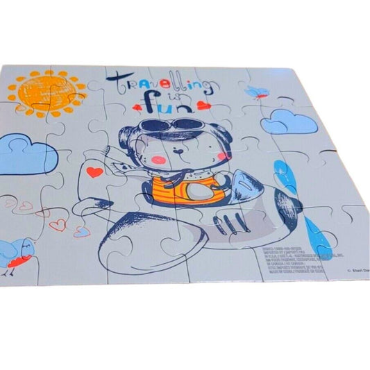 Cardinal Traveling is Fun 24 Large Pieces Jigsaw Puzzle, Ages 5+, 10.3"W x 9.1"H