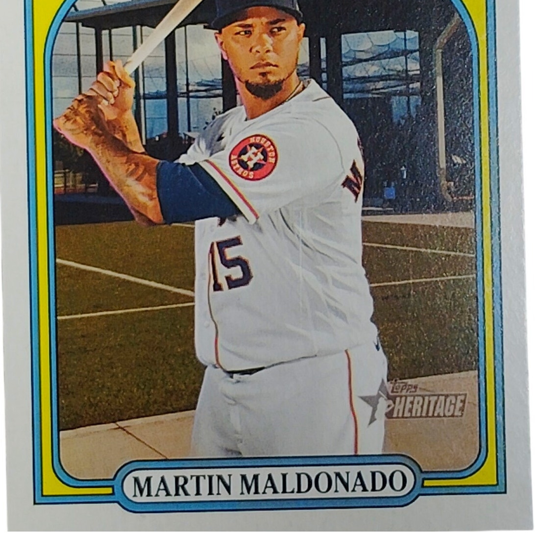 2021 Topps Heritage Martin Maldonado 117 Houston Astros Catcher VG/EX