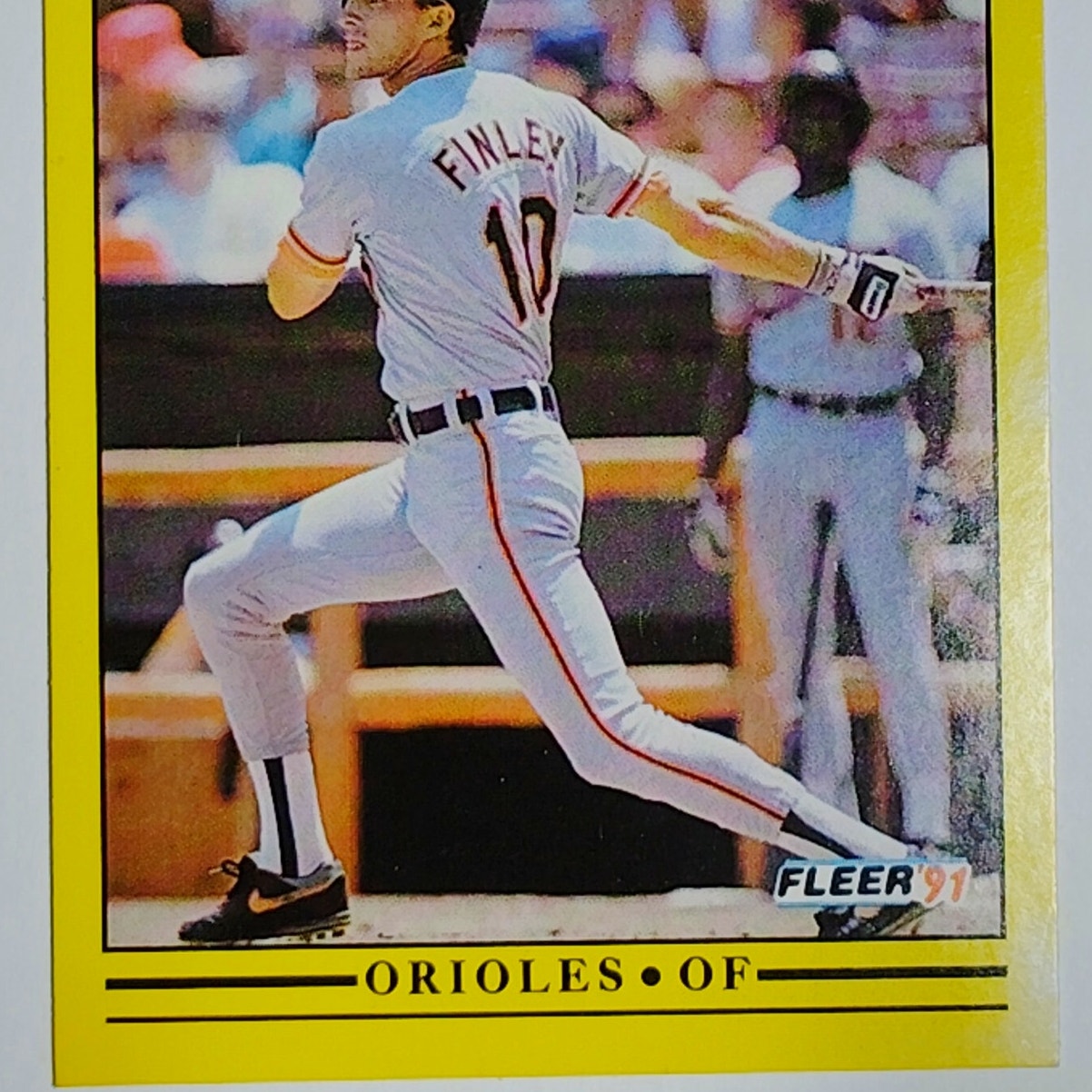 1991 Fleer Steve Finley #470 Baltimore Orioles OF - Career Early Years VG/EX