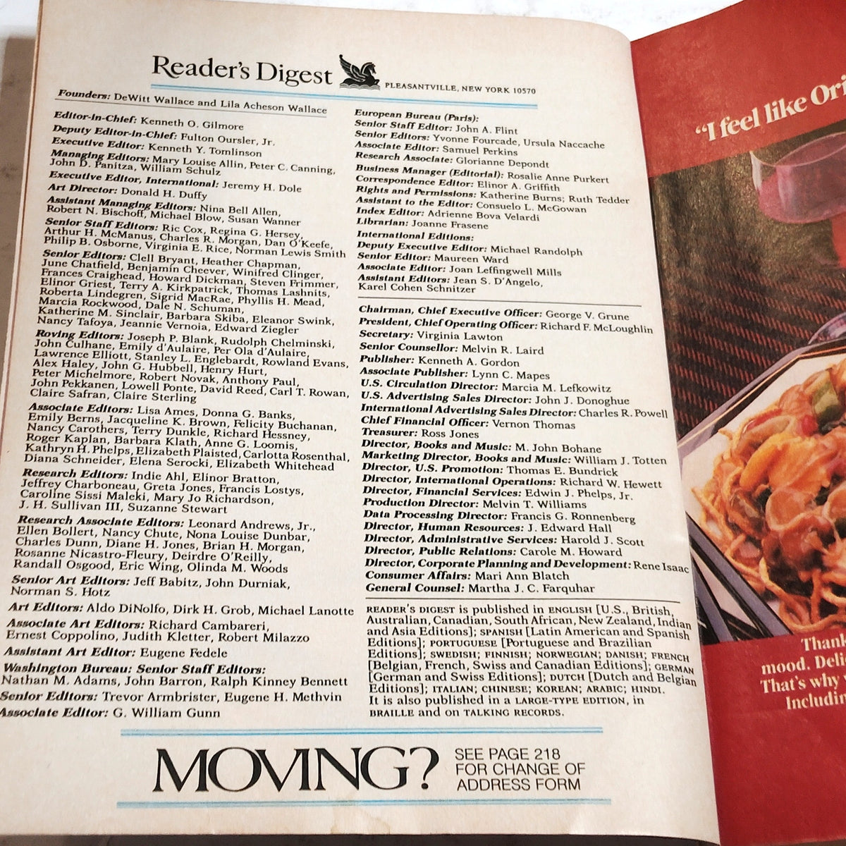 Reader's Digest Magazine March 1987 The Soul of a Prodigy Vintage Back Issue