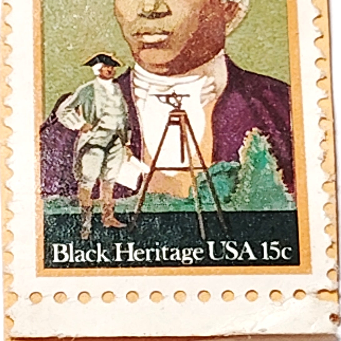 Benjamin Banneker Black Heritage 15c US Postage Stamp 1980 Scott #1804