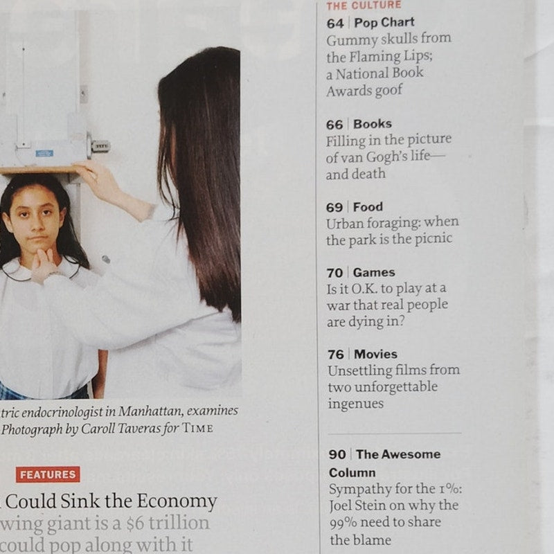 TIME Magazine October 31, 2011 The China Bubble Vol. 178 No. 17 Back Issue