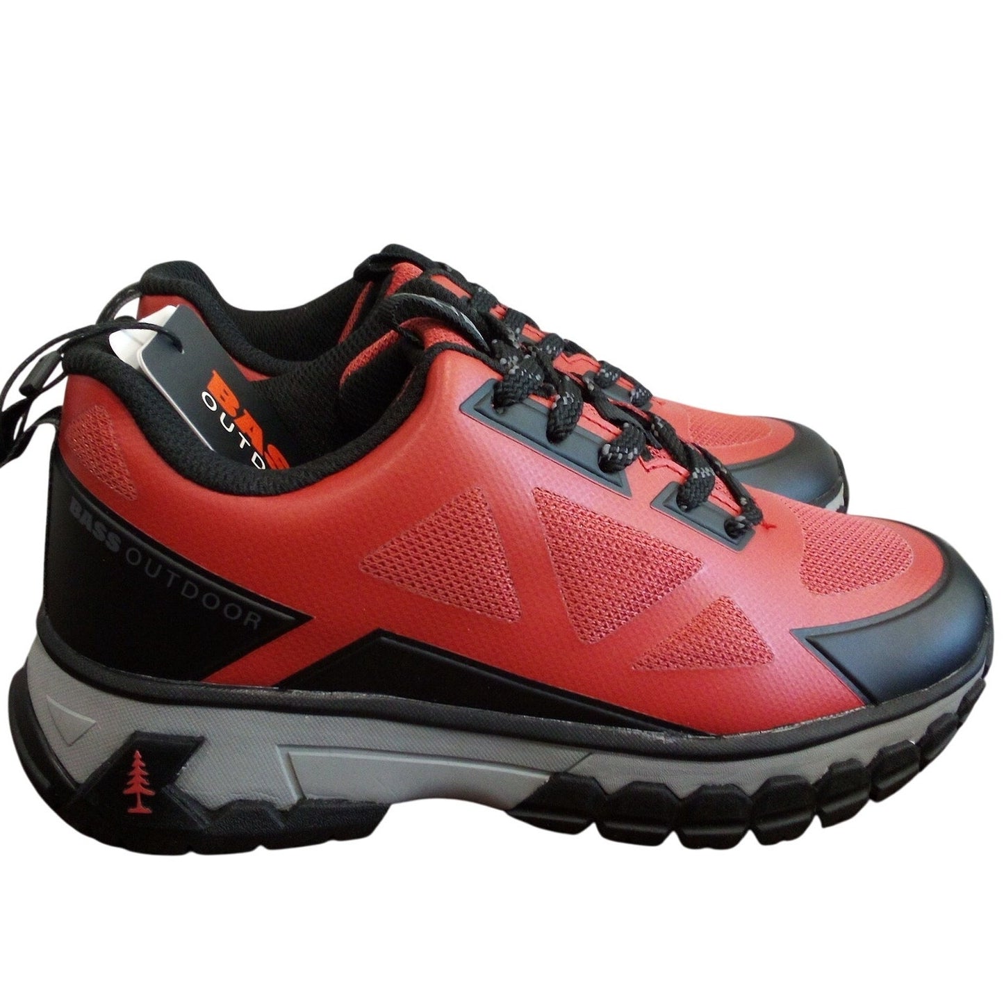 Bass Outdoor Women’s Peak Seamless Hiking Shoes – Red – 6.5