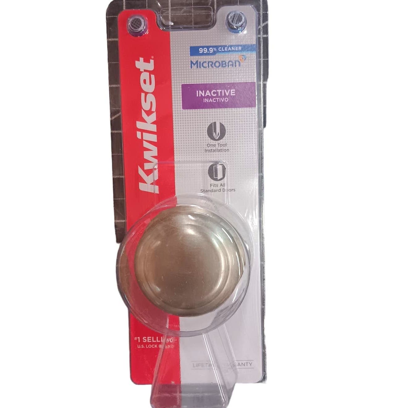 Kwikset 488CV 15 CP Cove Knob- Pull Only, Dummy Knob - Satin Nickel