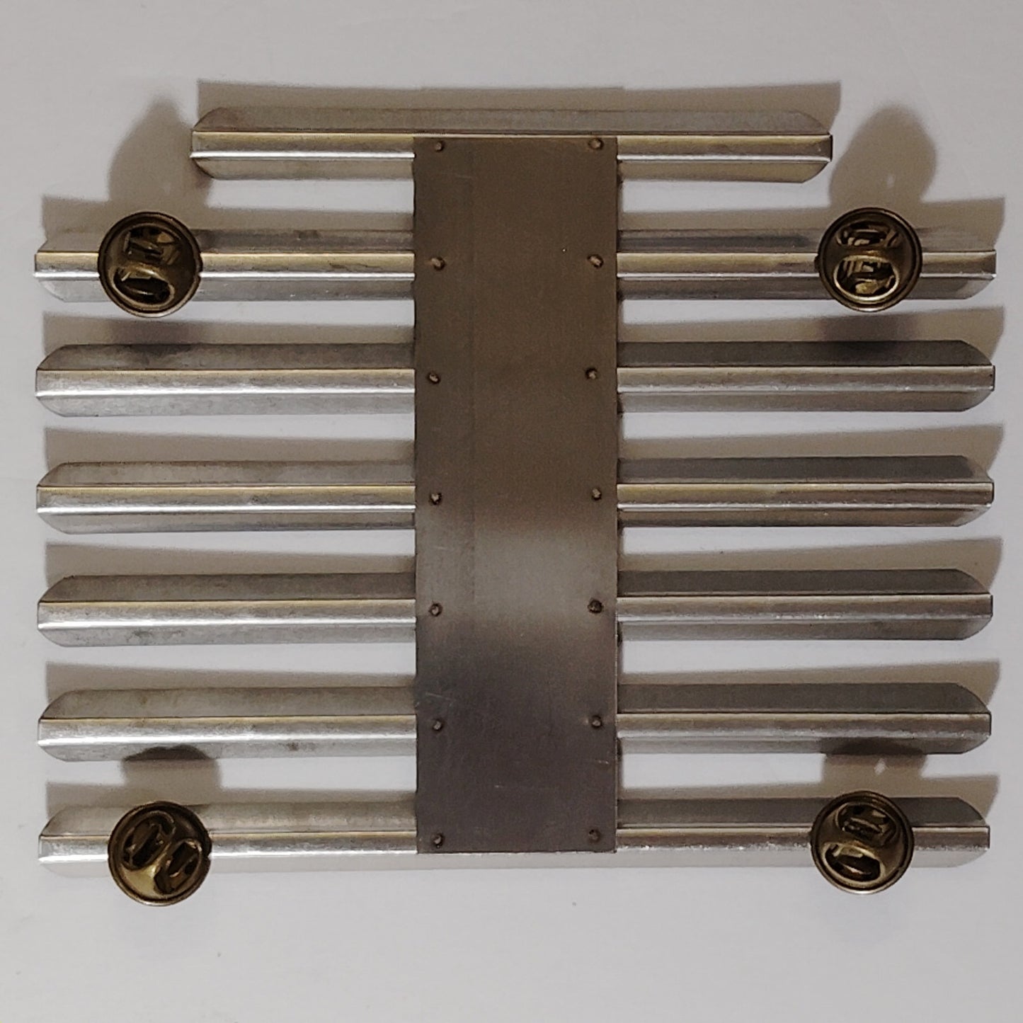 Mounting Rack Bar - 20 Ribbons (Centered w/  1/8" Gap)  No-Shine Insignia