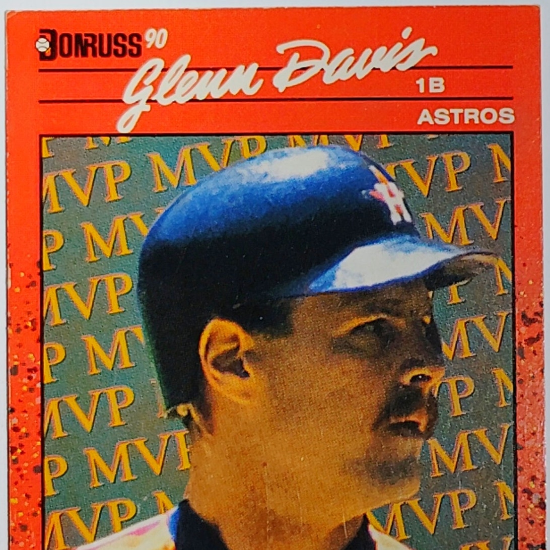 1990 Donruss #BC-21 Glenn Davis MVP Insert Houston Astros First Baseman - VG/EX