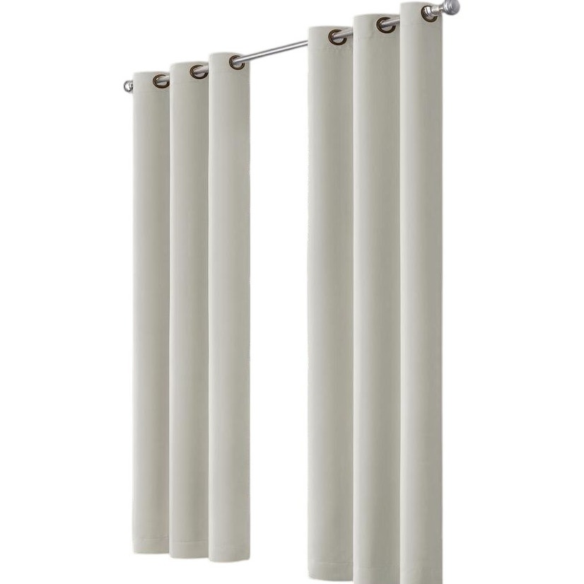 Darrell ThermaWeave Gray Solid 37" X 84"L Blackout Pair Grommet Curtain Panels