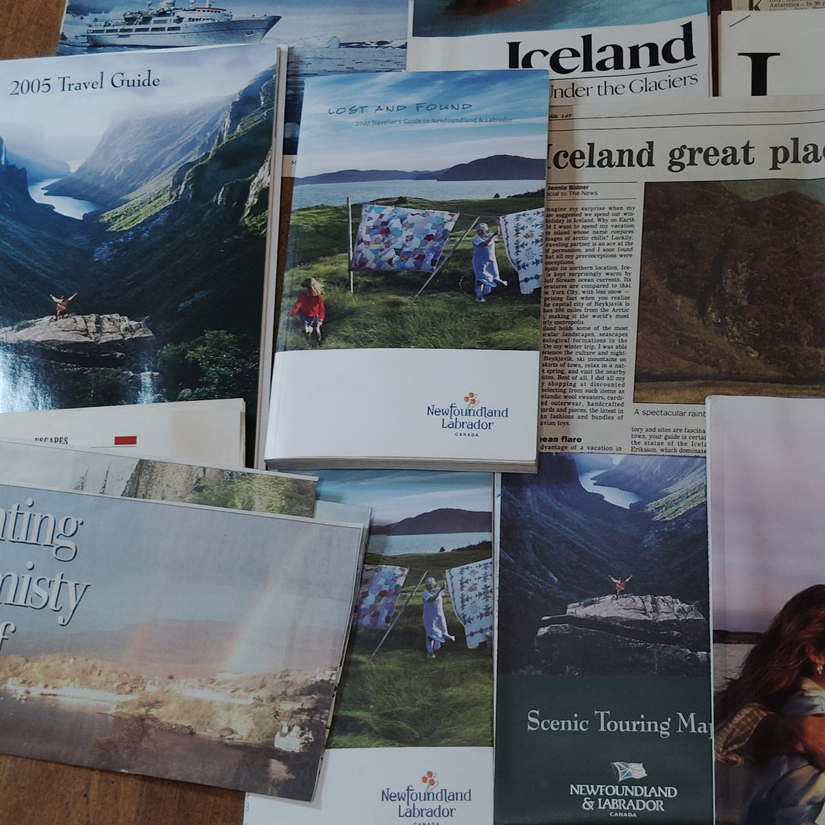 Vintage Iceland & Greenland Travel Ephemera Collection - Ads & Articles (1980s+)