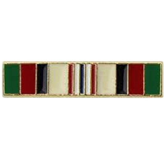 Miniature Afghanistan Campaign Medal Mini Ribbon Bar Pin, 11/16" × 1/8"