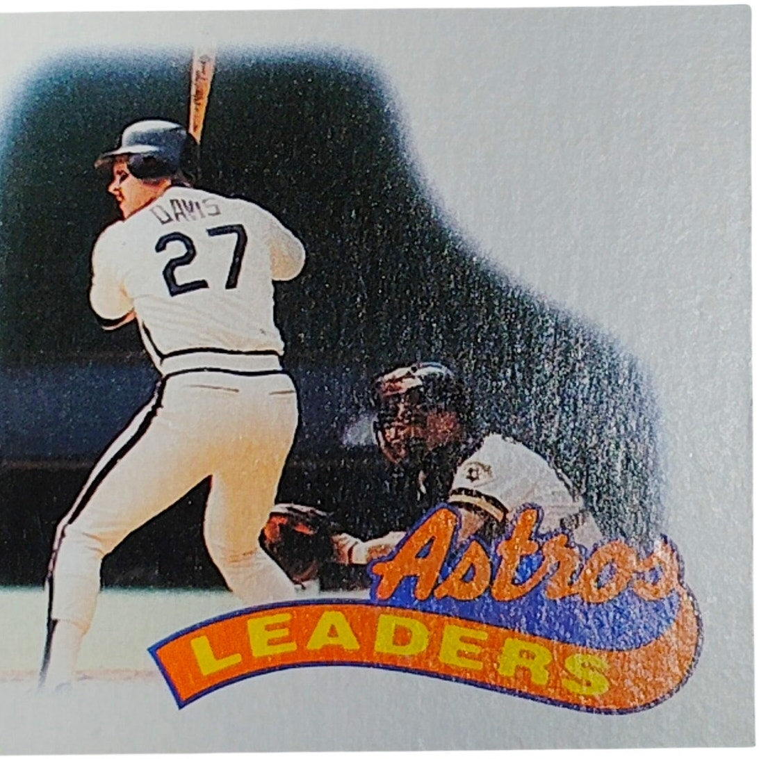 1989 Topps #579 Glenn Davis Astros Leaders Houston Astros Team Leaders - VG/EX