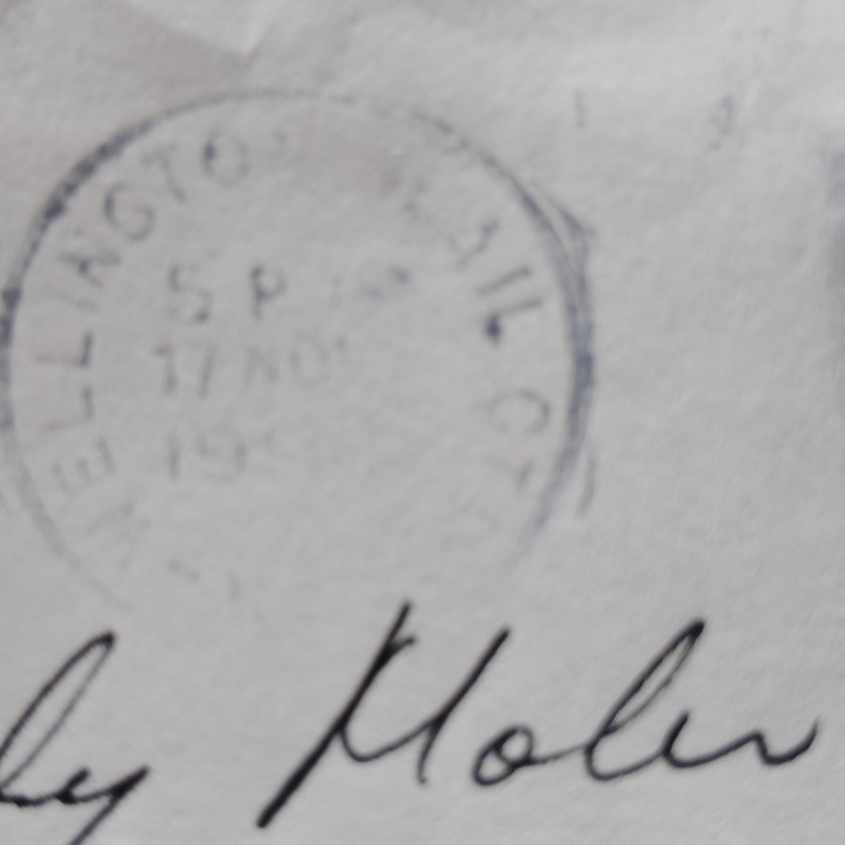 1994 New Zealand Airmail Cover $1.50 Christmas Stamp Wellington Postmark