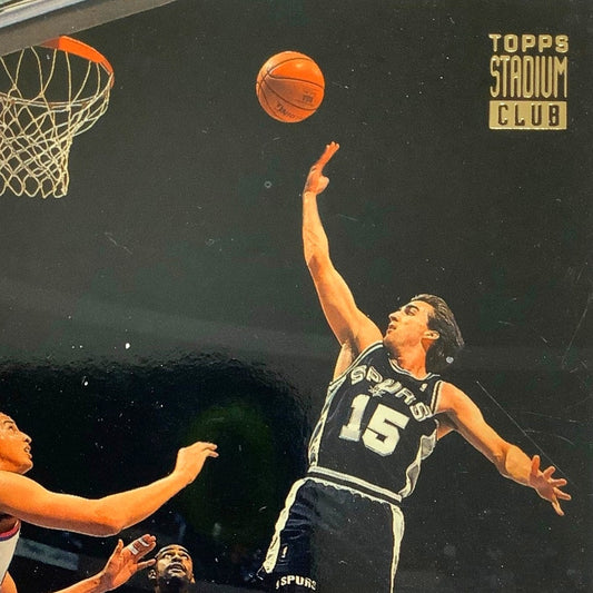 Vinny DelNegro, San Antonio Spurs, 1993 Topps Stadium Club Card 59, EXC