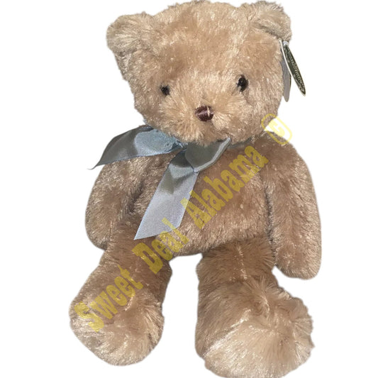Bearington Baby Collection,  14" "Baby Gus" Stuffed Bear w/ Satin Bow, NIP