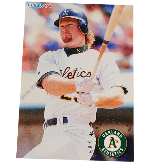 Mark McGwire, Oakland Athletics (A's), #268 1994 Fleer Baseball Card