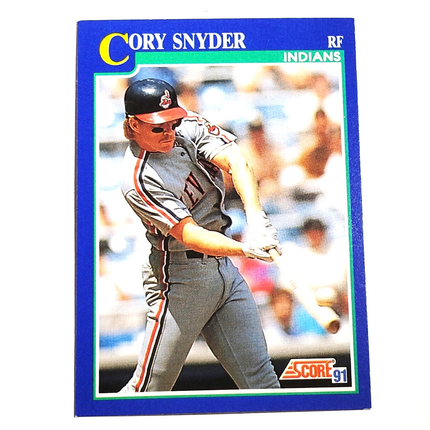 1991 Score Cory Snyder #19 Cleveland Indians Right Fielder MLB Baseball Card NM