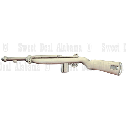 M1 Carbine Rifle Weaponry, Left Facing - Hat, Lapel, Brooch Pin 2-1/2" x 3/8"H