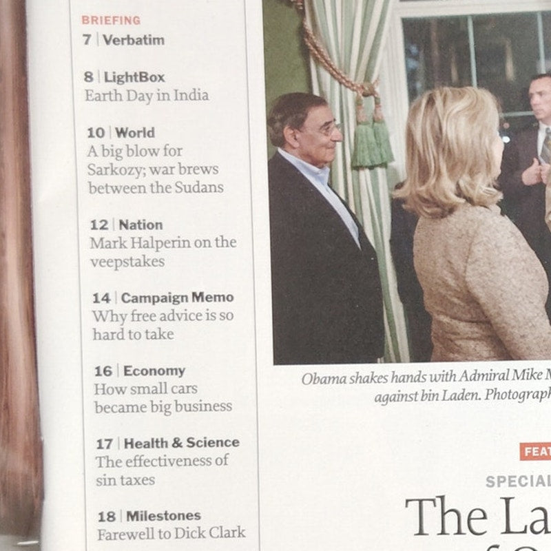 Time Magazine May 7, 2012 - Last Days of Osama Bin Laden, Ironman Avengers