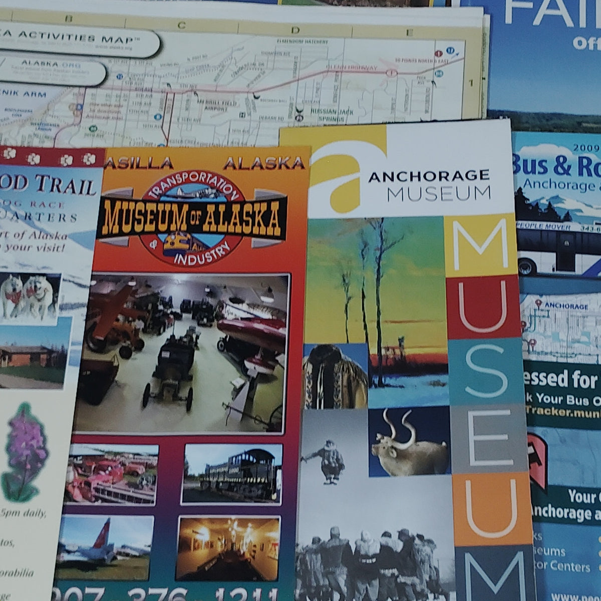 Vintage Alaska Tourist Guides & Maps (2009-2016) - Anchorage Wasilla Fairbanks