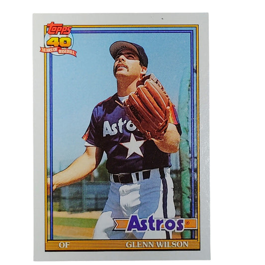 1991 Topps Glenn Wilson #476 Astros OF Veteran Slugger Houston Fan Fave VG/EX