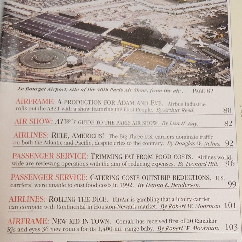 Air Transport World Magazine May 1993 - Guide to Washington Aeropolitics