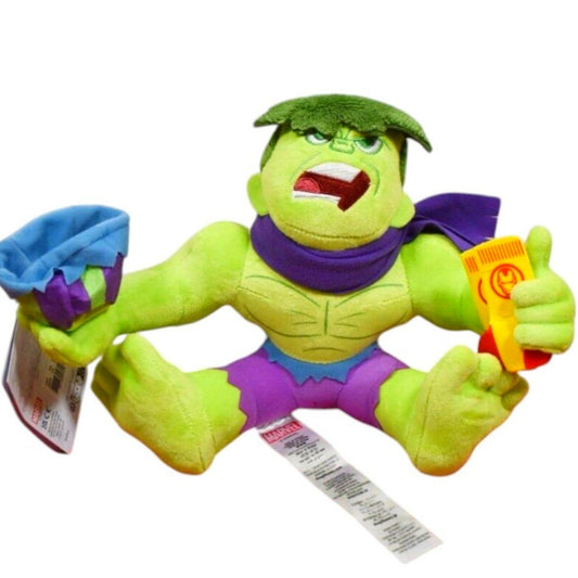 Marvel/ Disney HULK, Holiday Plush with Scarf, Bowl, and Ironman Socks 9" x 13"